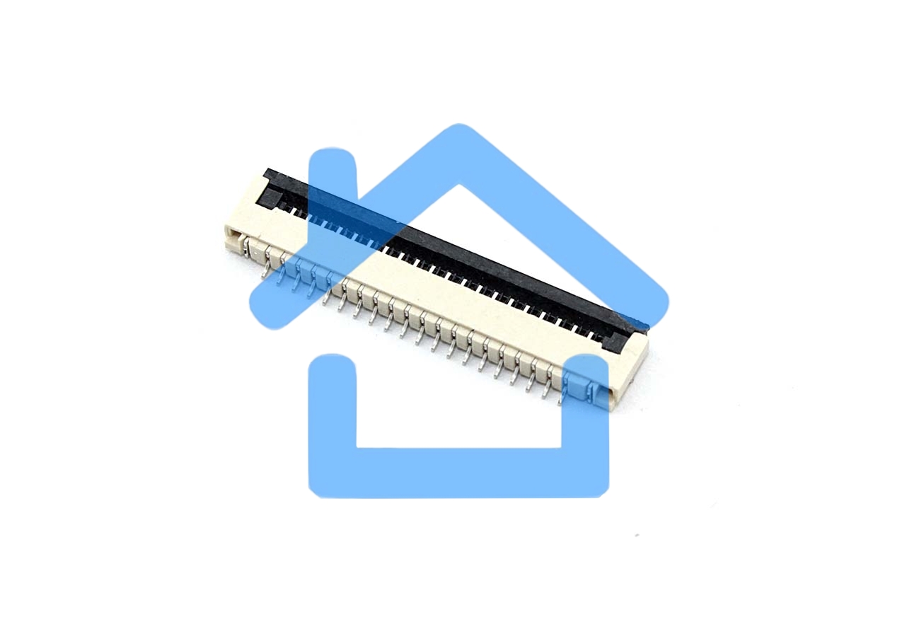 Разъем FPC Flip-Lock 1010-20RLGF 20 pin высота 1мм шаг 1мм