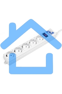 Сетевой фильтр Powercube SPG-B-6-WHITE 1.9м (5 розеток) белый (коробка)