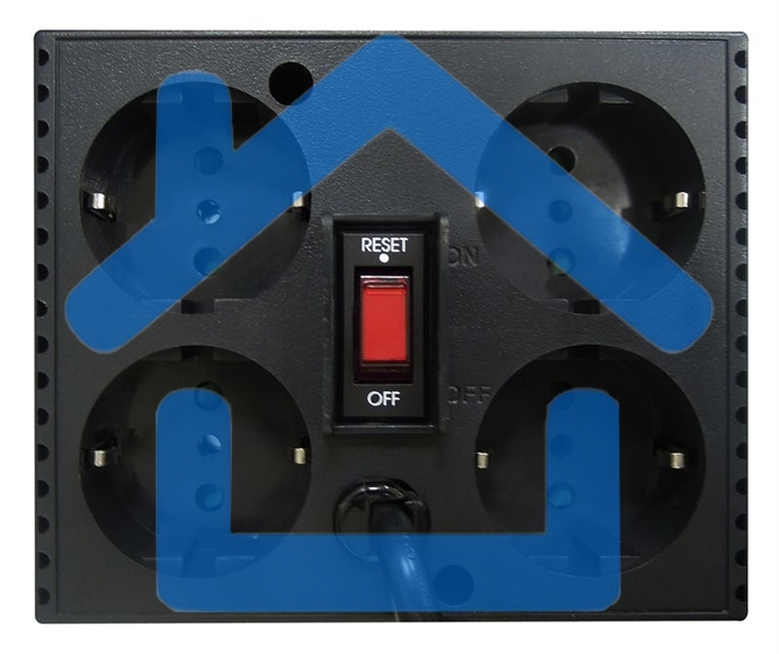 Стабилизатор напряжения Powercom TCA-1200 600Вт 1200ВА черный
