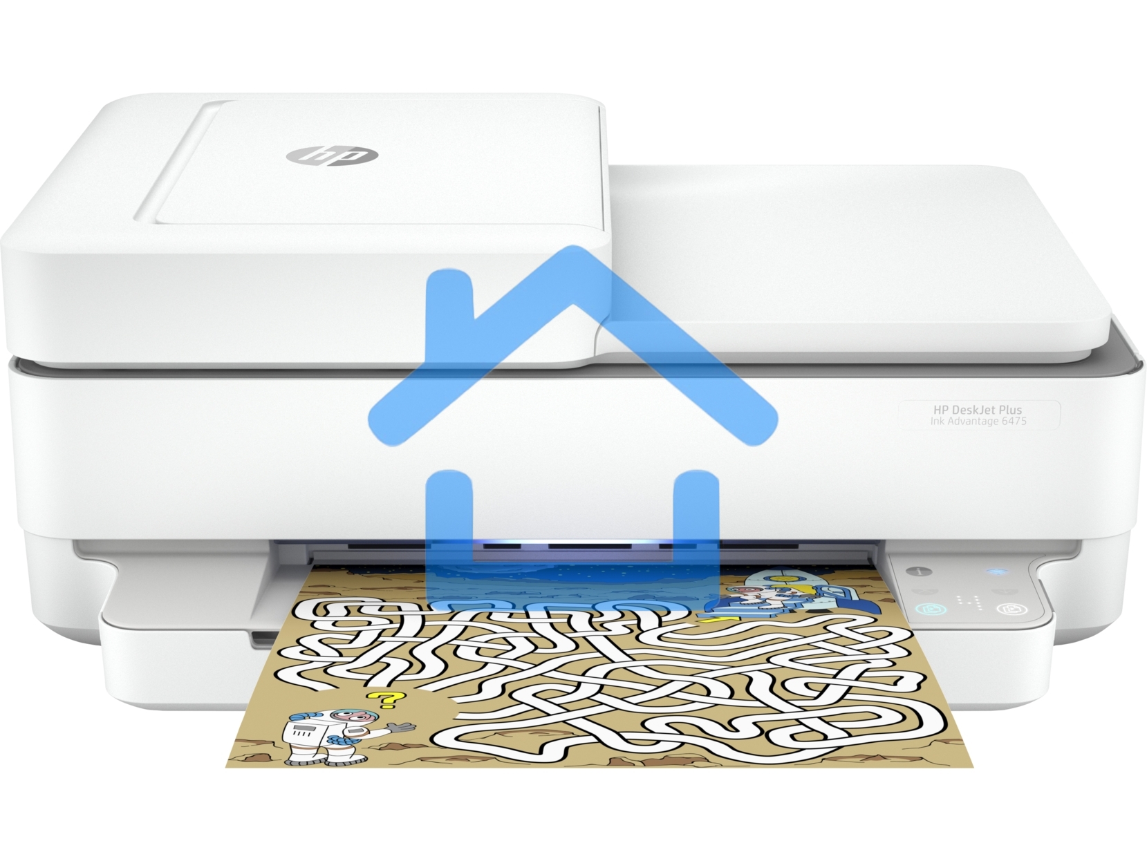 МФУ струйное HP DeskJet Ink Advantage 6475 (5SD78C), A4, цветной, печ. до 20 стр/мин. (ч/б) до 17 стр/мин. (цвет), скан. до 7 стр/мин. (ч/б) 3 стр/мин. (цвет), 1200x1200dpi, USB, Wi-Fi, Air Print