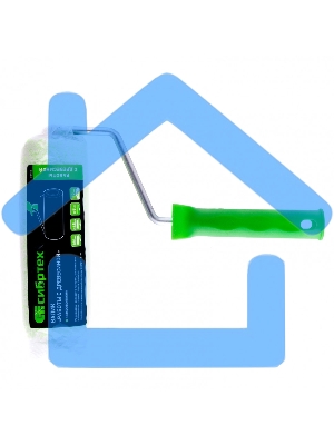 Валик Работы с древесиной, 180 мм, ворс 12 мм, D - 48 мм, D ручки - 8 мм, микроволокно Сибртех