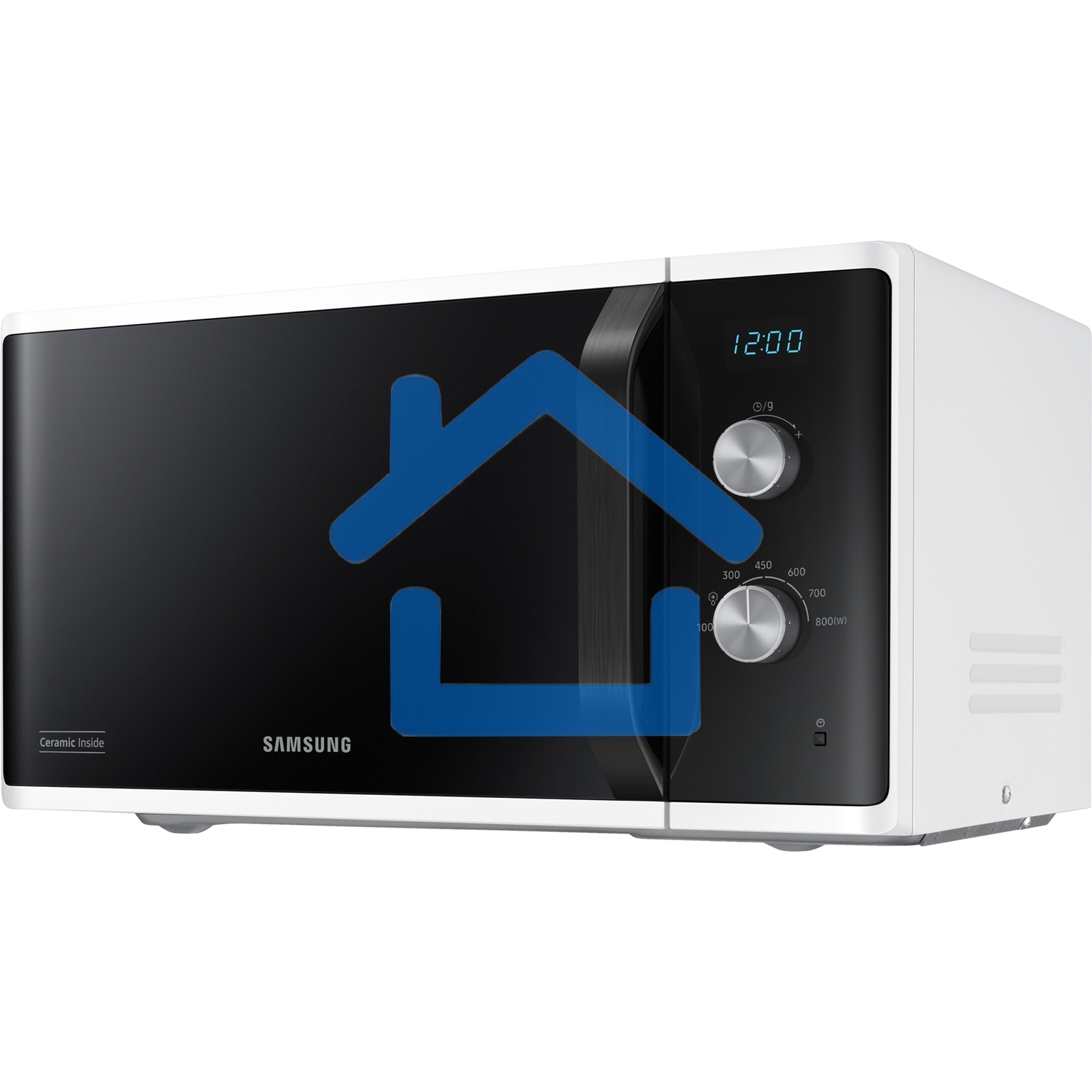 Микроволновая печь Samsung MS23K3614AW белый, 23 л, 800 Вт, переключатели - поворотный механизм