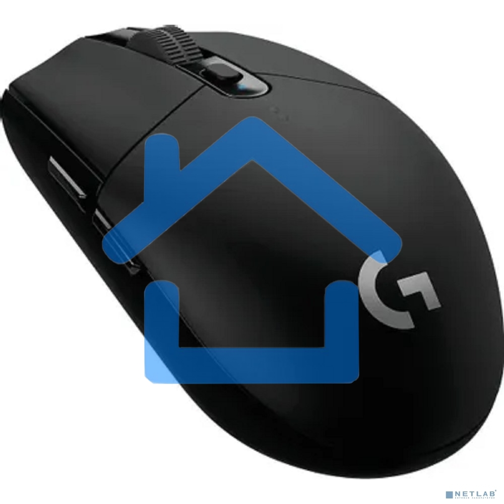 Мышь беспроводная Logitech G304 Lightspeed черный, 12000 dpi, радиоканал, USB, кнопки - 6
