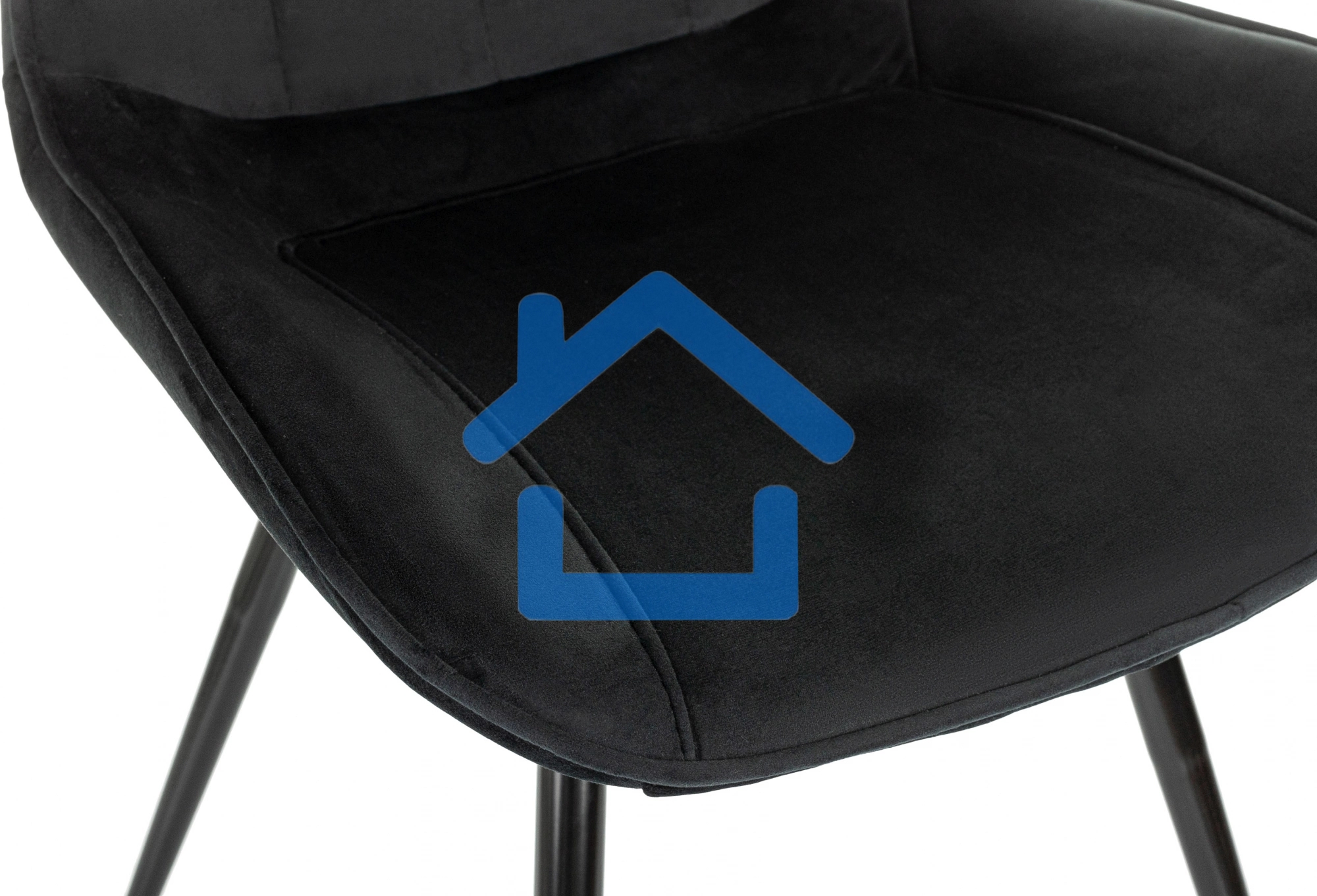 Стул для дома Бюрократ CH-K2_4 комплект 4шт черный Holland 75 металл черный на ножках (CH-K2_1/HL75_4)