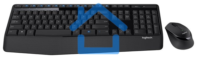 Клавиатура + мышь Logitech MK345 клав:черный мышь:черный USB 2.0 беспроводная Multimedia