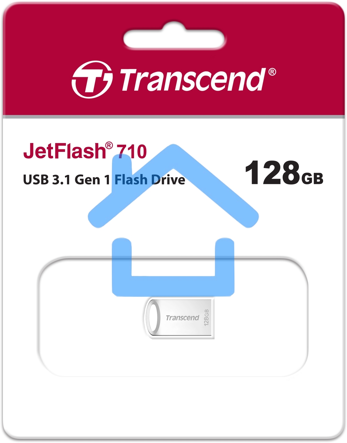 Флешка USB R/W Transcend 128Gb JETFLASH 710 (Silver)