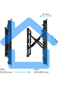 Настенное крепление ONKRON PRO7G для видеостен 50”-70