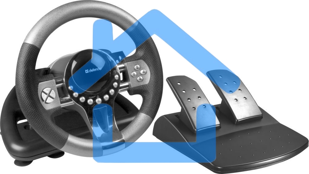 Игровой руль Defender FORSAGE 12 кн+2перекл.+1перекл. 8-ми позиц., USB