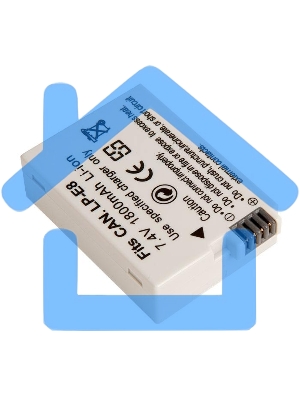 Аккумуляторная батарея для фотоаппарата Canon EOS 550D 7,4V 1800mAh Li-ion