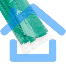 Трубка термоусаживаемая ТУТ 18,0/9,0мм, зеленая, упаковка 50 шт. по 1м, PROconnect