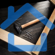 Молоток слесарный Denzel 800 г, кованый квадратный боек, буковая рукоятка