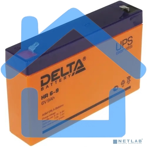 Батарея Delta HR 6-9 (634W) (6V, 9Ah)