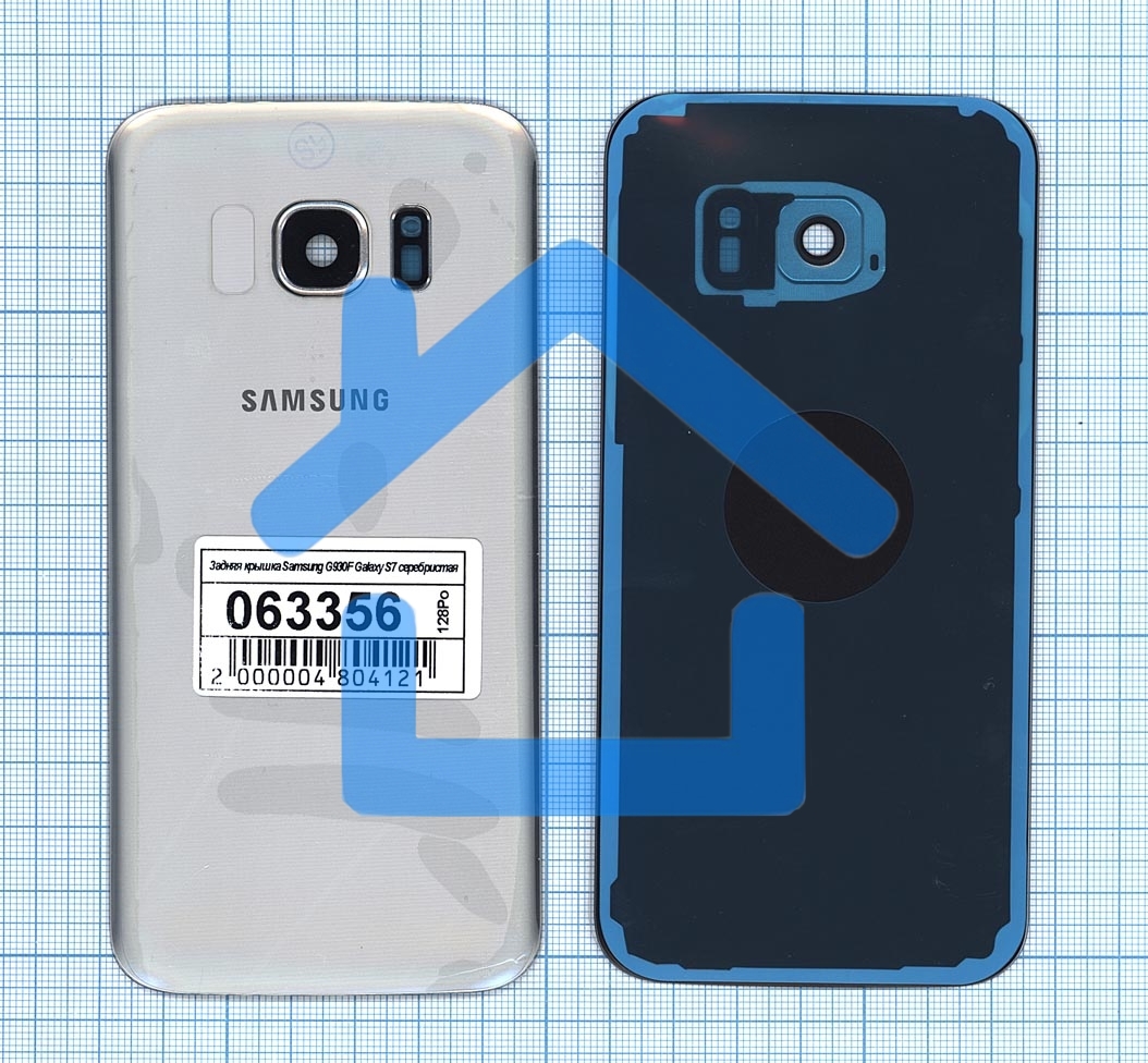 Задняя крышка для Samsung G930F Galaxy S7 серебристая