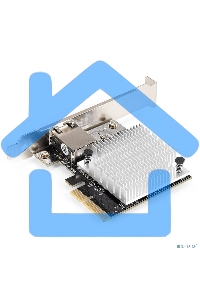 Сетевой адаптер ExeGate EXE-107S (PCI-E x4 v3.0, 1xRJ45, UTP 100Mbps/1000Mbps/2.5Gbps/10Gbps Marvell AQC107S)