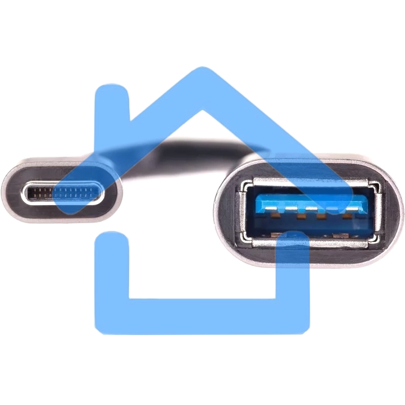 Кабель-адаптер Type-Cm --> USB 3.0 Af, OTG, 1,5A, 5,0Gbps, Alum grey 0,2m Telecom (TC409M)