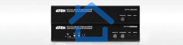 USB DUAL VIEW KVM EXTENDER W/EU ADP.