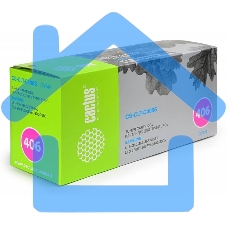 Картридж лазерный Cactus CS-CLT-C406S cyan голубой (1000 стр.) для Samsung CLP-360/365/CLX-3300/3305