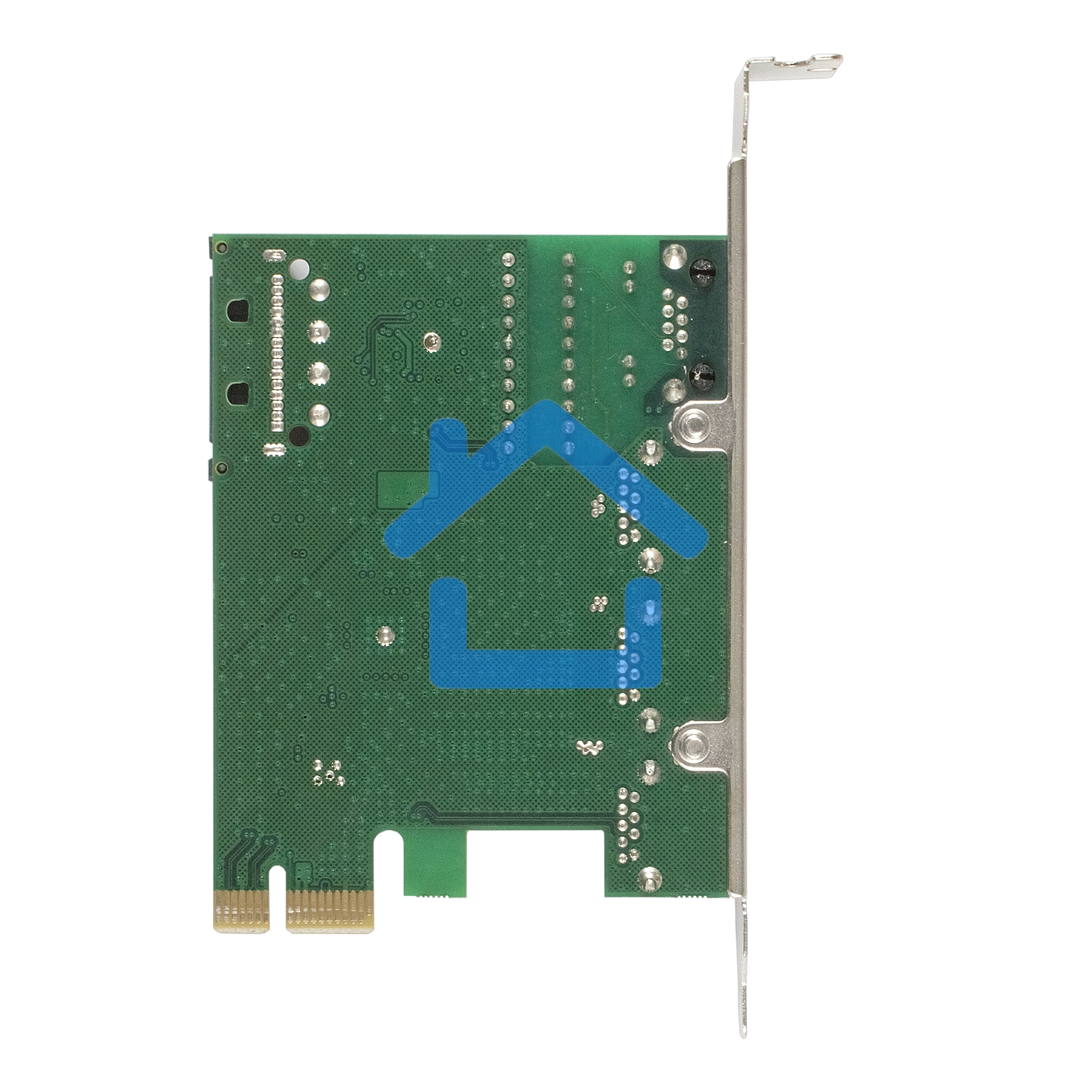 Контроллер сетевой ExeGate EXE-361 PCI-E 2.0, 3*USB 3.0 ext + LAN UTP 1000Mbps, раз.доп.пит.OEM)