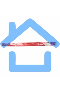 Термоусаживаемая трубка клеевая Rexant 18,0/6,0 мм, красная, упаковка 10 шт. по 1 м