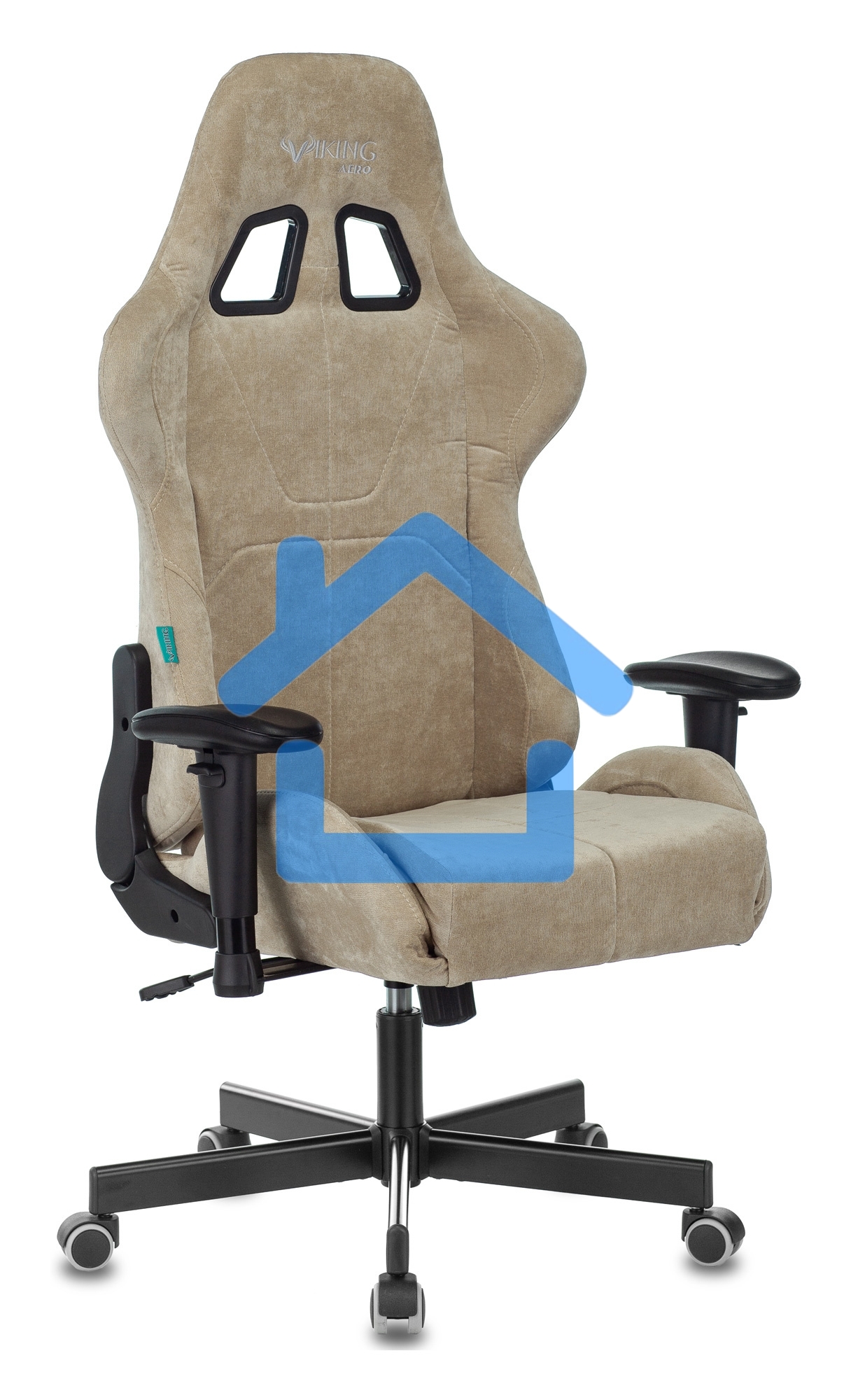 Кресло игровое Бюрократ VIKING KNIGHT LT21 FABRIC песочный крестовина металл/пластик