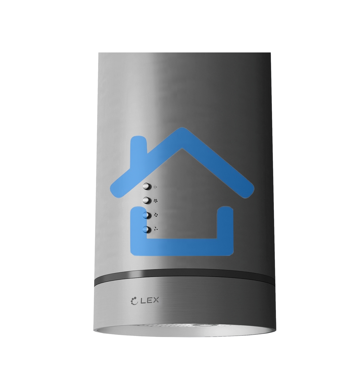 Вытяжка каминная LEX TUBO ISOLA 350 нержавеющая сталь управление: кнопочное (1 мотор)