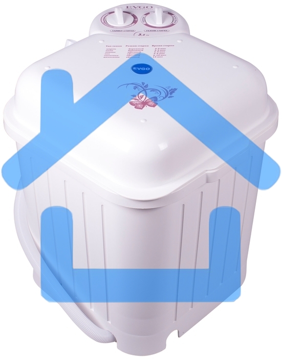 Стиральная машина EVGO WS-35E белый, загрузка вертикальная 3,5 кг, 0 об/мин., класс: А