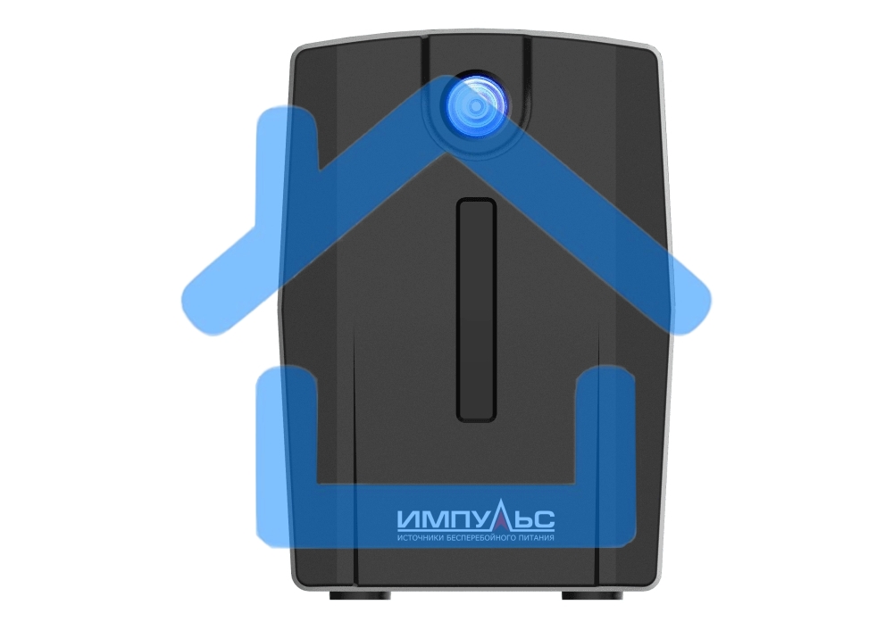 Источник бесперебойного питания Импульс Юниор 1000 1000 ВА/600 Вт, LED, АКБ 2х5А·ч, IEC-C13x4,черный 00-КБ001551