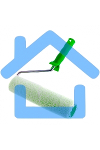 Валик Работы с древесиной, 250 мм, ворс 12 мм, D - 48 мм, D ручки - 8 мм, микроволокно Сибртех