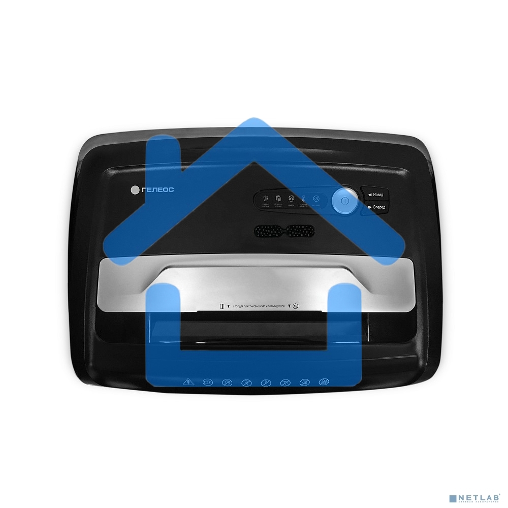 Шредер ГЕЛЕОС УО36-4 (DIN P-4) фрагмент 3,9x30мм, 33 листа (70гр./м²), 36 литров, Уничт.скобы,скрепки,пл.карты,CD.