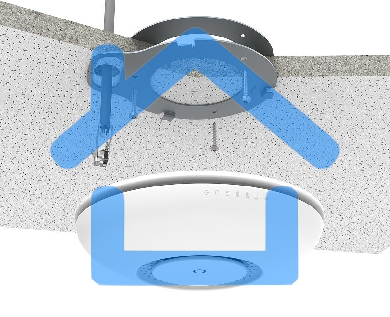 Точка доступа Mikrotik cAP ac (RBcAPGi-5acD2nD), 2.4/5ГГц, 802.11ac, 2х10/100/1000