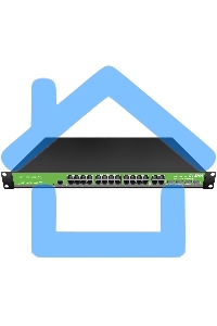 Коммутатор Digma DSW724G-4C-R (L2+) 24x1Gbит/с 4xКомбо(1000BASE-T/SFP) управляемый