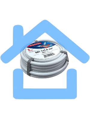 Провод соединительный ПВС 2x2,5 мм², длина 5 метров, ГОСТ 7399-97 Rexant