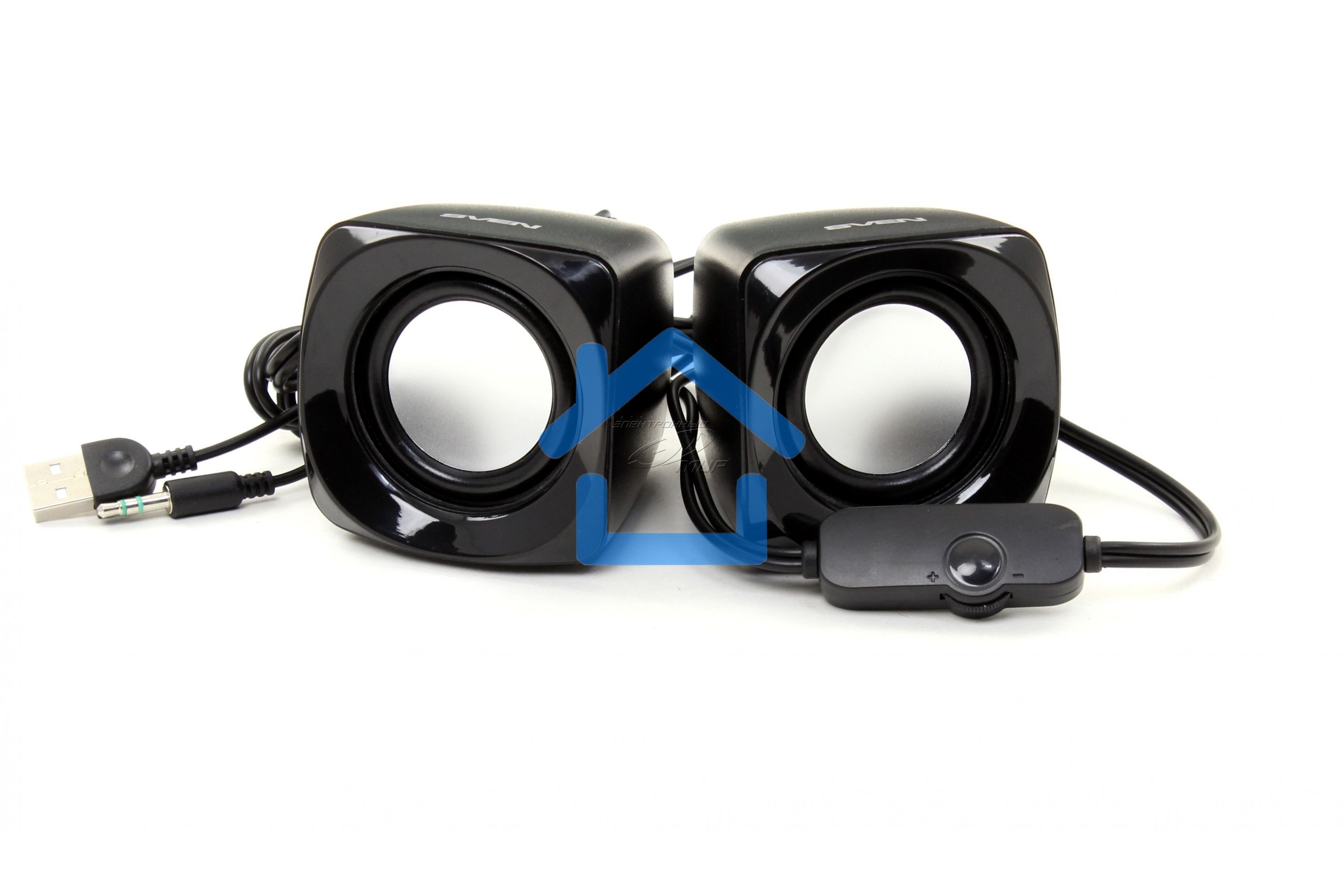 Акустическая система Sven 120 2.0 черный 5Вт