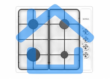 Газовая варочная панель Darina T1 BGM 341 11 W белый