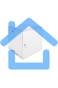 Шкаф телеком. настенный разборный 12U (600х650) дверь металл (ШРН-Э-12.650.1)