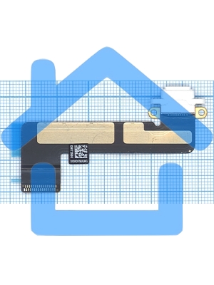 Шлейф с разъемом питания для планшета Apple iPad mini белый