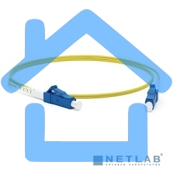 Патч-корд Hyperline FC-S2-9-LC/­UR-LC/­UR-H-1M-LSZH-YL Патч-корд волоконно-оптический (шнур) SM 9/­125 (OS2), LC/­UPC-LC/­UPC, 2.0 мм, simplex, LSZH, 1 м