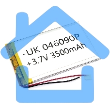 Аккумулятор Li-Pol (батарея) 4*60*90мм 2pin 3.7V/3500mAh Аккумулятор Li-Pol (батарея) 4*60*90мм 2pin 3.7V/3500mAh