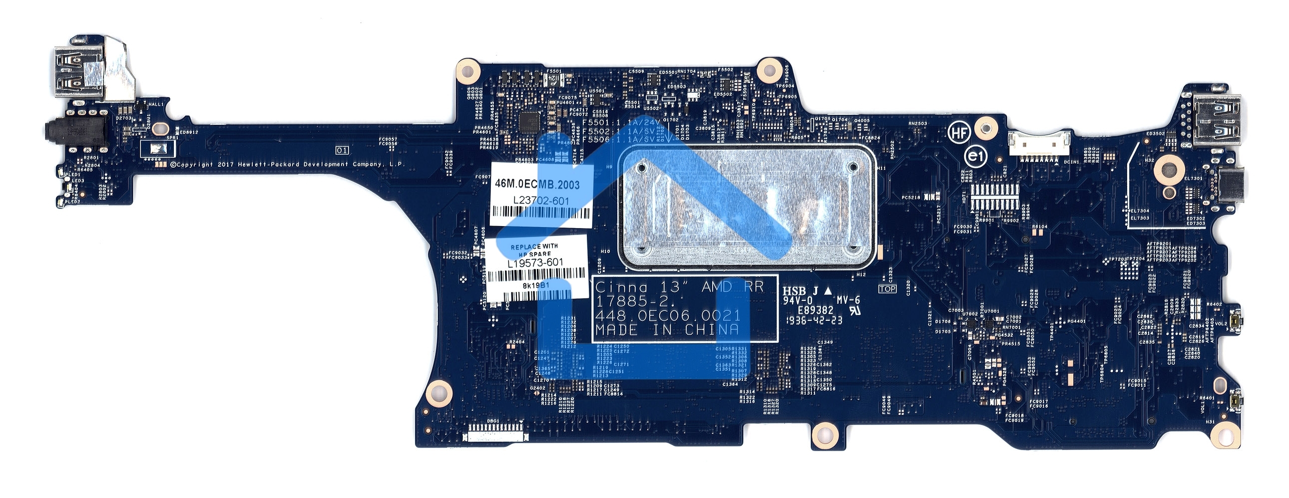 Материнская плата HP X360 13-AG 13Z-AG Ryzen 5 2500U UMA