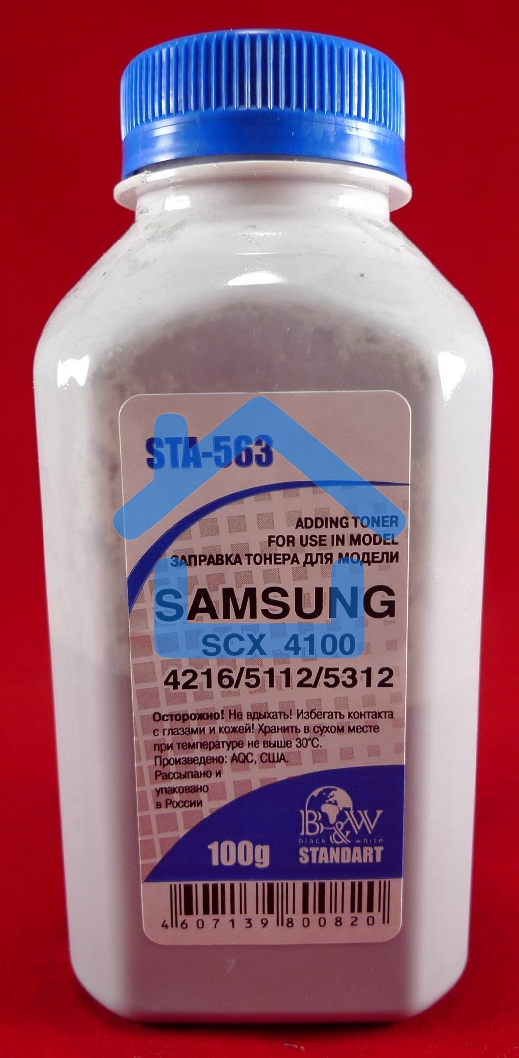 Тонер SAMSUNG ML-216x SCX 320x/340x/4100/4200/4220/4300 (фл, 100г) B&W Standart фас России