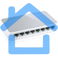 Коммутатор TP-Link SOHO TL-SF1008D Коммутатор 8-port 10/100M mini Desktop Switch, 8 10/100M RJ45 ports, Plastic case