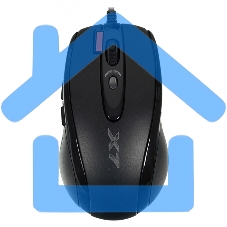 Мышь проводная A4Tech XL-750BK черный, 3600 dpi, USB, кнопки - 7