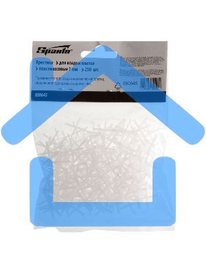 Крестики, 1,0 мм, для кладки плитки, 250 шт. Sparta