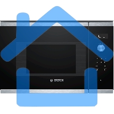 Микроволновая печь встраиваемая Bosch BFL524MS0 нержавеющая сталь, 20 л, 800 Вт, переключатели - поворотный механизм/сенсор