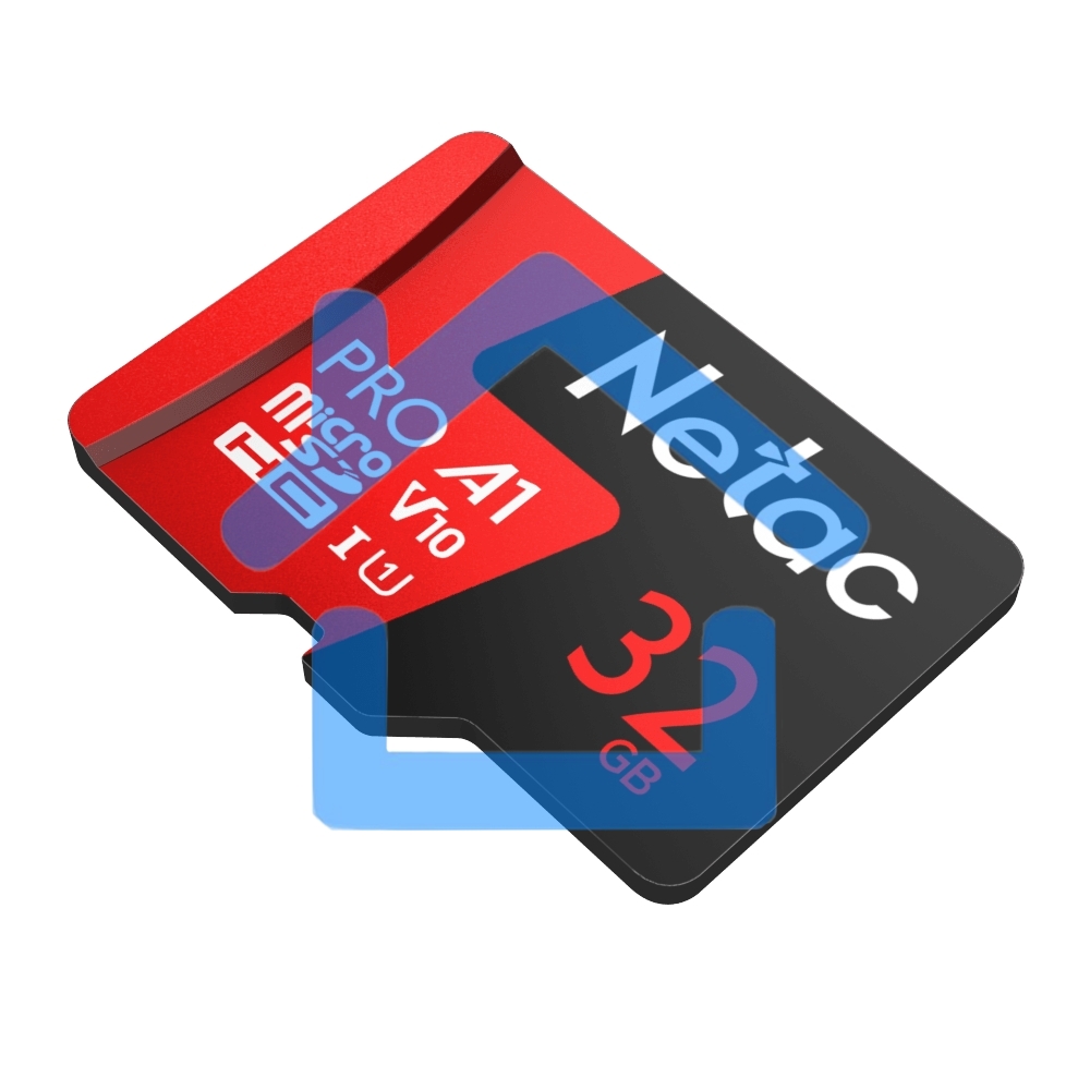 Флеш карта MicroSD card Netac P500 Extreme Pro 32Gb, retail version w/SD adapter