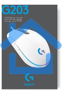 Мышь проводная Logitech G102 LIGHTSYNC белый, 8000 dpi, USB, кнопки - 6