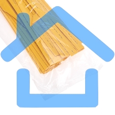 Трубка термоусаживаемая ТУТ 18,0/9,0мм, желтая, упаковка 50 шт. по 1м, PROconnect