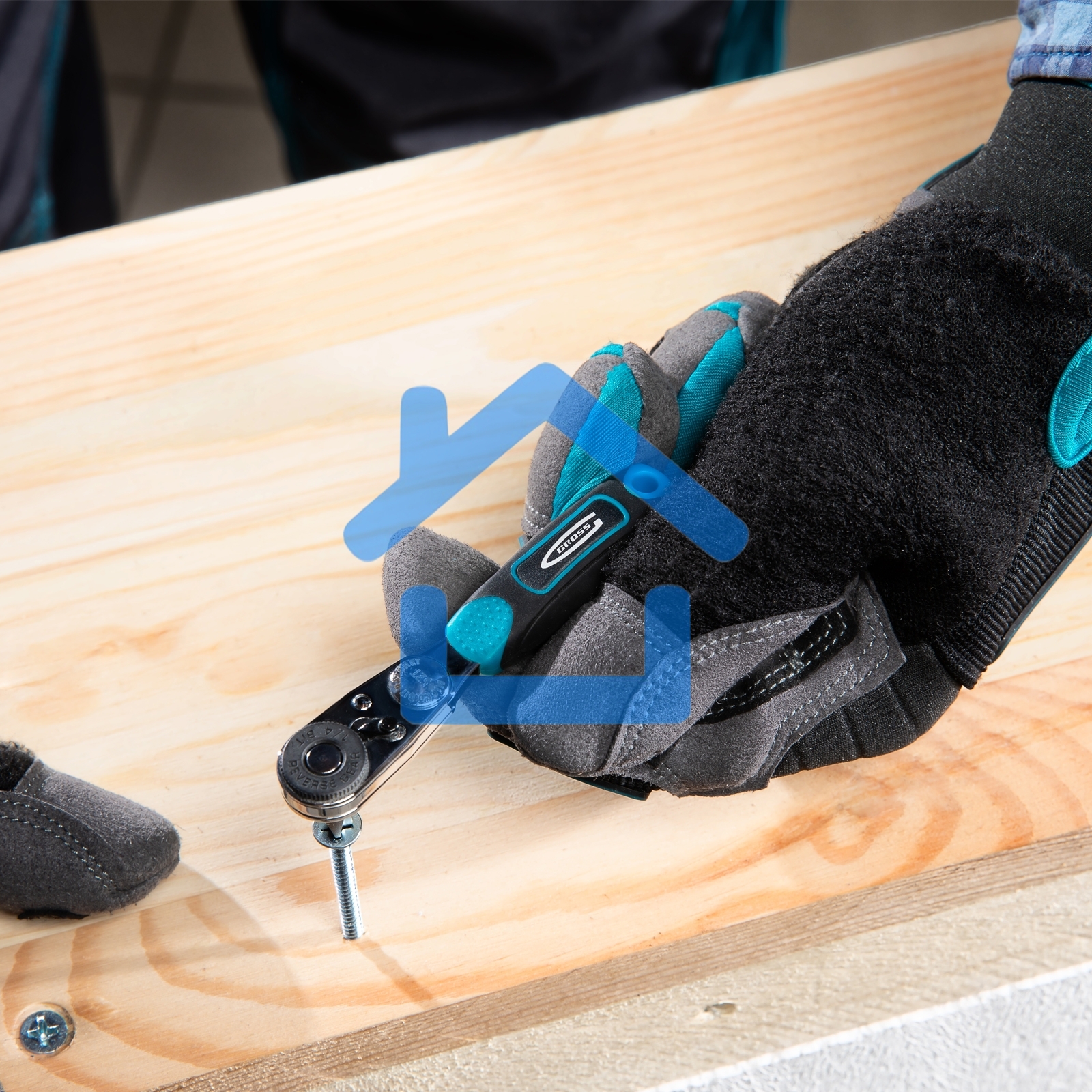 Набор бит и торцевых головок 1/4