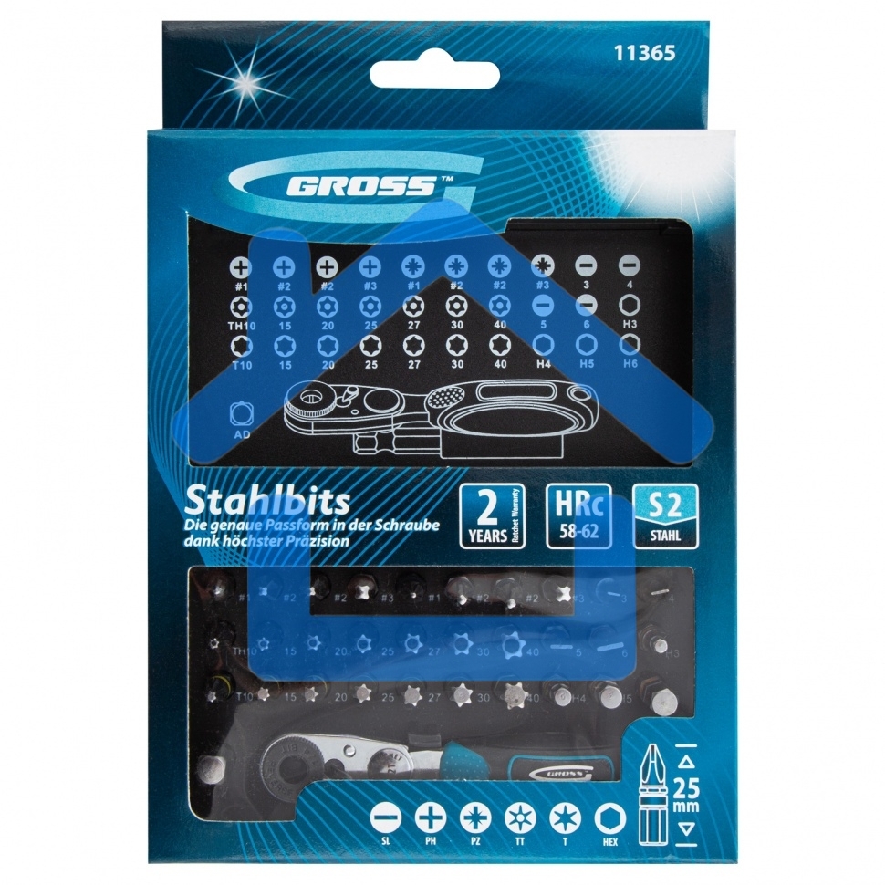 Набор бит GROSS 11365 1-4