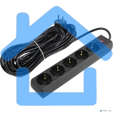 Сетевой фильтр ExeGate EX279181RUS SP-5-10B (5 розеток, 10м, евровилка, черный)